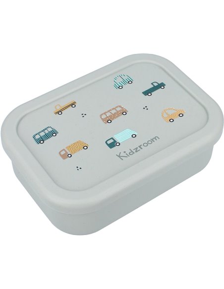 Lunch box silicone véhicules vert