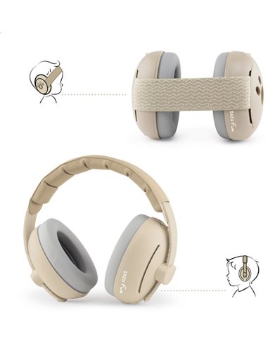 Casque antibruit - beige