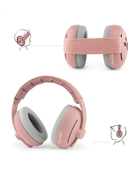 casque antibruit - rose