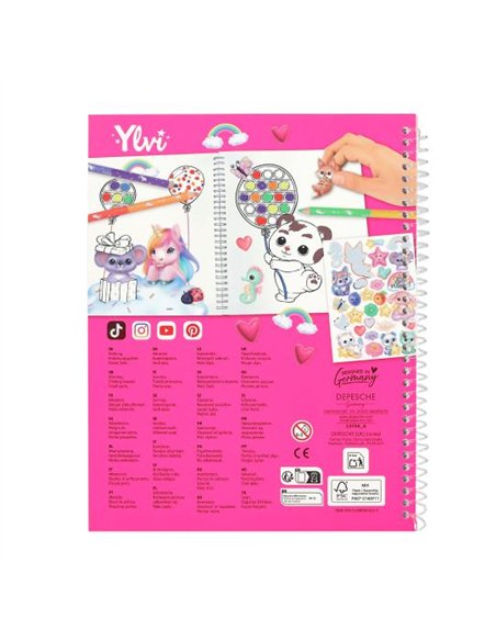 Ylvi Pop & Paint Livre de coloriages