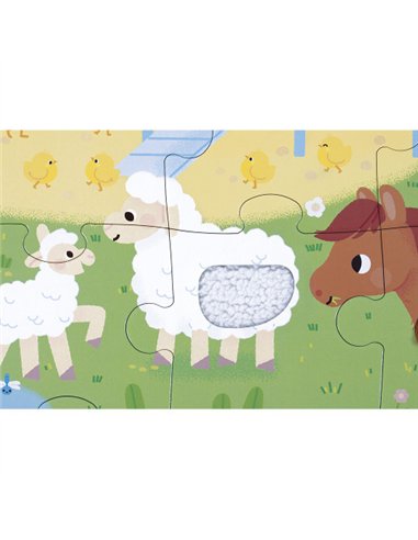 Puzzle Tactile 'La Ferme' 20 pièces - Janod