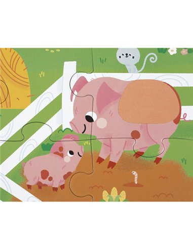 Puzzle Tactile 'La Ferme' 20 pièces - Janod