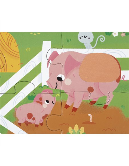 Puzzle Tactile 'La Ferme' 20 pièces - Janod