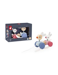 Lapins à promener Zigolos - janod 2