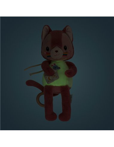 Peluche musicale phosphorescente Jeanne le chat - Lilliputiens