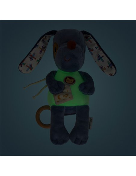 Peluche musicale phosphorescente Jules le chien - Lilliputiens
