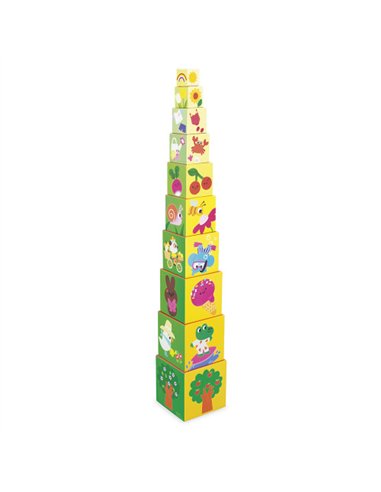 Pyramide carrée évolutive Les 4 saisons - Janod