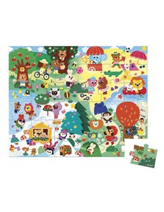 Puzzle Les 4 saisons 36 pièces - janod 2