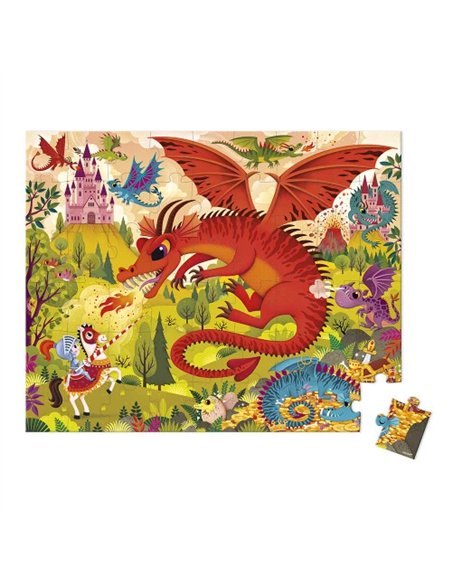 Puzzle Royaume de dragons 54 pièces - Janod