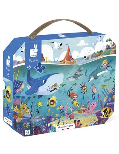 PUZZLE LES FONDS MARINS - 100 PCS - Janod
