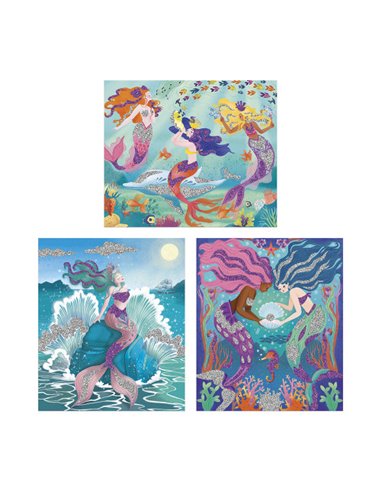 Kit Créatif - Paillettes à Coller Sirènes - Janod