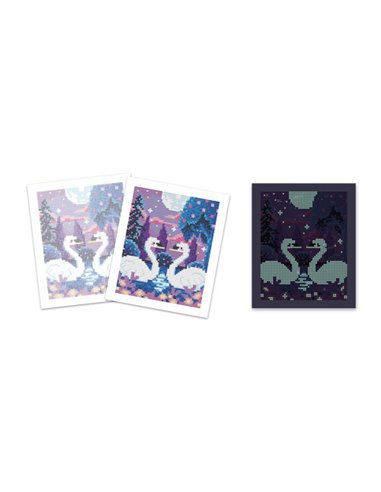 Kit Créatif - Peinture Diamants Phospo Au Clair De Lune - Janod