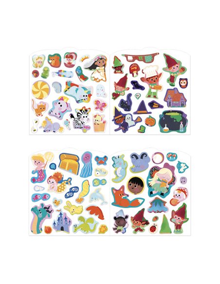 Cahier de Stickers et Décors Pays Magiques - Janod