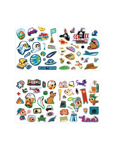 Cahier de Stickers et Décors Aventuriers - Janod