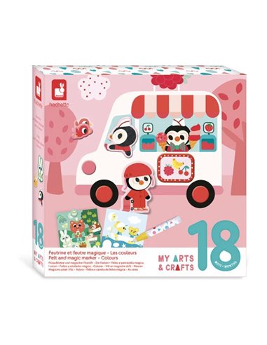 Coffret Créatif Feutrine et Feutre Magique - 18 mois - Janod