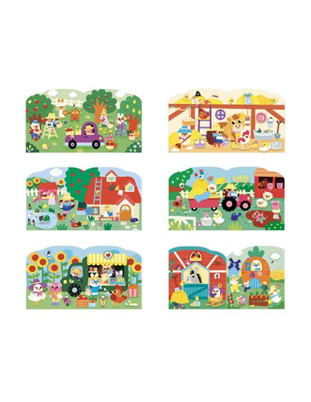 Cahier de Stickers et Décors La Ferme - Janod