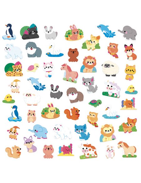 Gommettes Animaux x50 - Janod