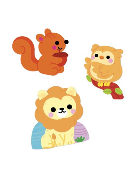 Gommettes Animaux x50 - Janod