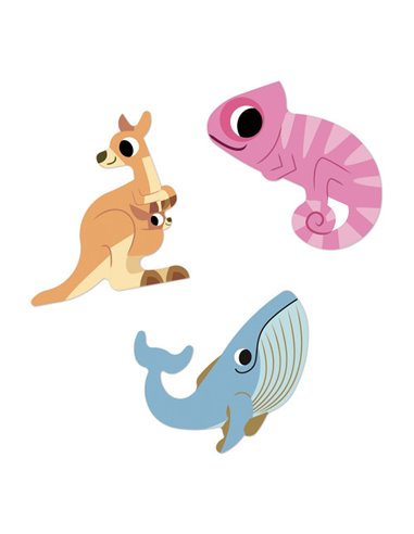 Gommettes Animaux Exotiques x100 - Janod