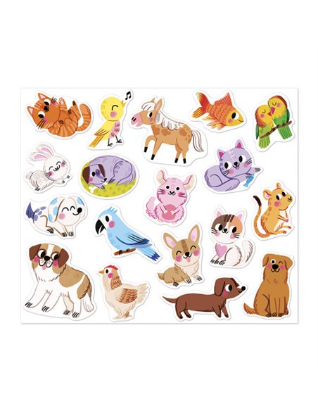 Stickers Animaux de Compagnie x100 - Janod