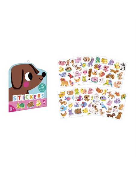 Stickers Animaux de Compagnie x100 - Janod