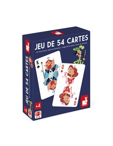 Jeu de 54 cartes illustrées - Janod