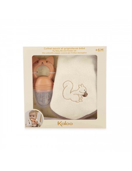 Coffret bavoir et grignoteuse pour bébé - Kaloo