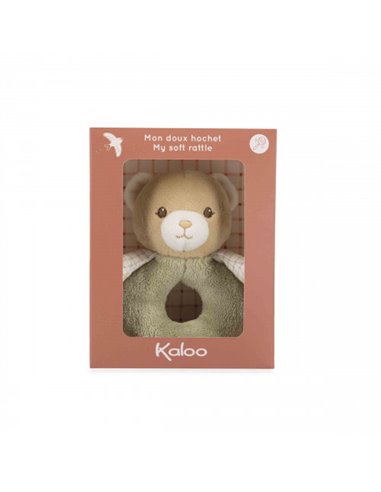 Doudou Hochet ours Vert - Kaloo
