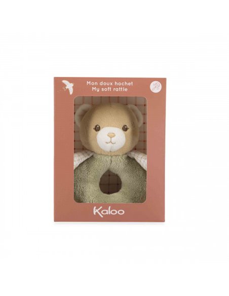 Doudou Hochet ours Vert - Kaloo
