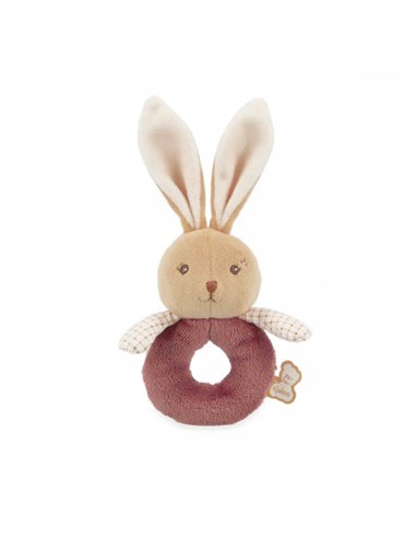 Doudou Hochet lapin Bordeaux - Kaloo