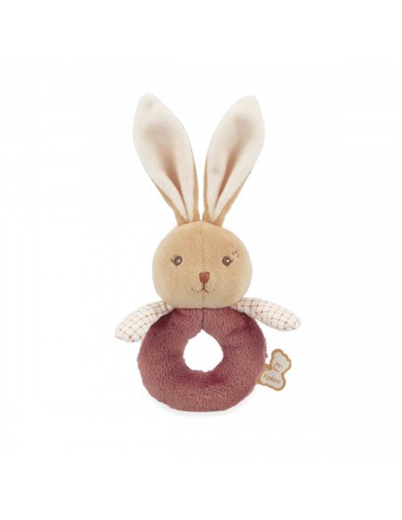 Doudou Hochet lapin Bordeaux - Kaloo