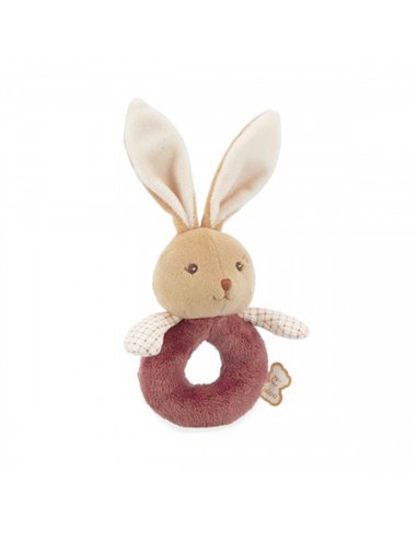 Doudou Hochet lapin Bordeaux - Kaloo