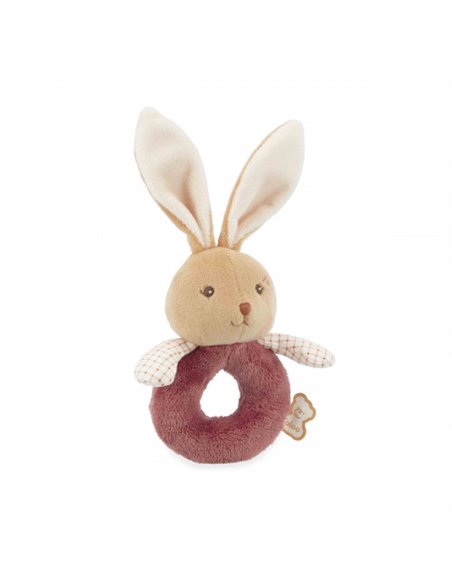 Doudou Hochet lapin Bordeaux - Kaloo