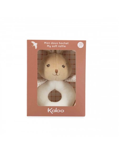 Doudou Hochet lapin Crème - Kaloo