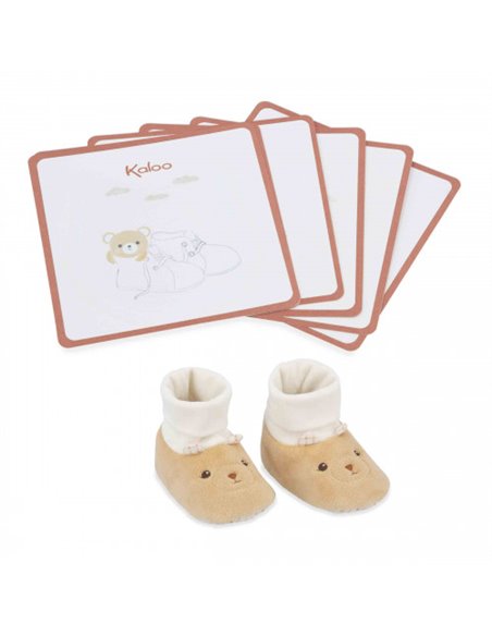 Coffret chaussons et cartes ours - kaloo