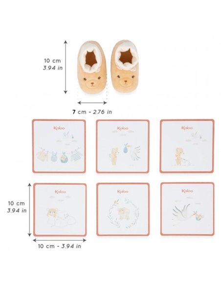Coffret chaussons et cartes ours - kaloo