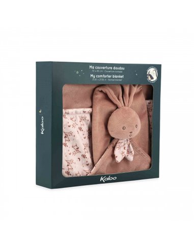 Couverture doudou lapin Terracotta lapinoo - Kaloo