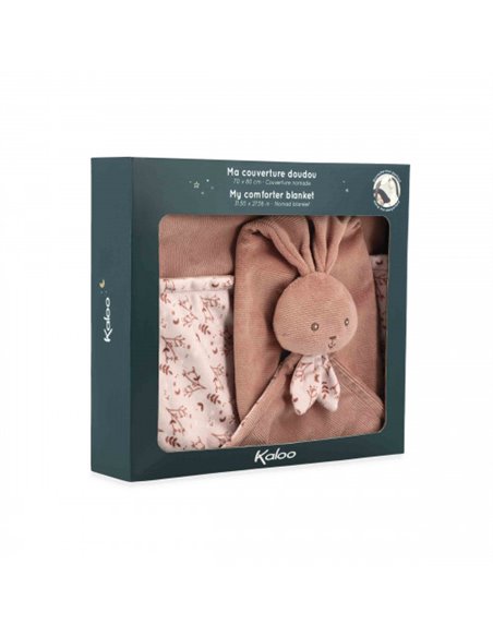 Couverture doudou lapin Terracotta lapinoo - Kaloo