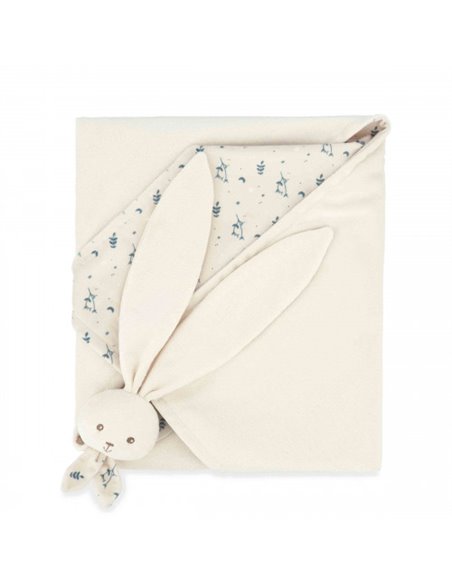 Couverture doudou lapin Crème lapinoo - Kaloo
