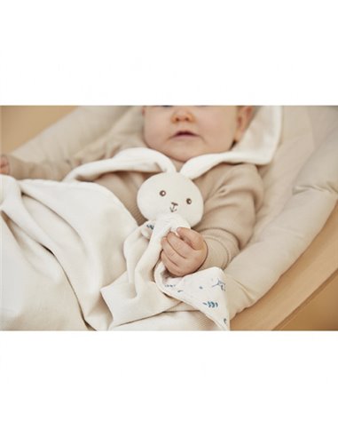 Couverture doudou lapin Crème lapinoo - Kaloo