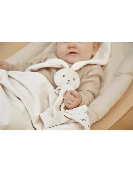 Couverture doudou lapin Crème lapinoo - Kaloo
