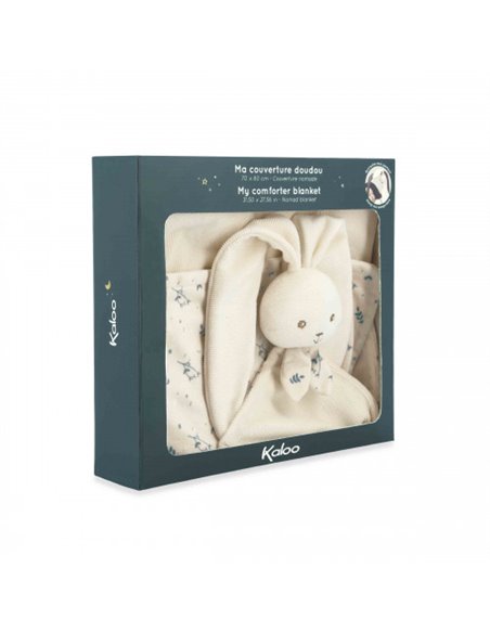 Couverture doudou lapin Crème lapinoo - Kaloo