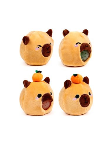 Jouet Peluché à Presser Queasy Squeezies - Adoramals Capybara