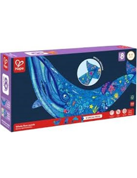 Puzzle géant baleine (200 pcs) - hape