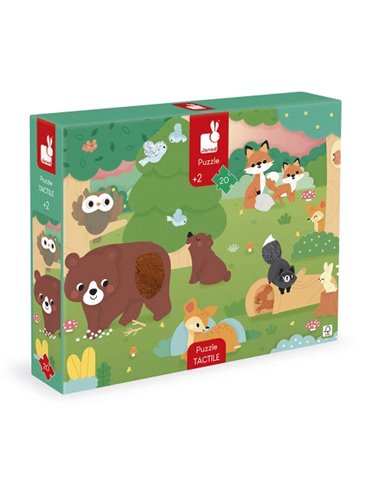 Puzzle Tactile 'La Forêt' 20 pièces - Janod