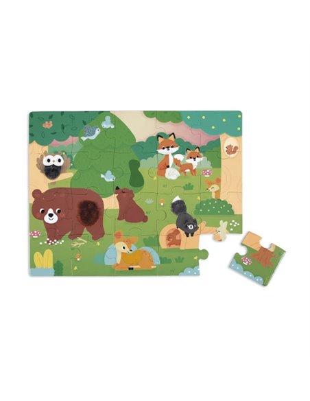 Puzzle Tactile 'La Forêt' 20 pièces - Janod