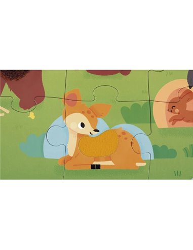 Puzzle Tactile 'La Forêt' 20 pièces - Janod