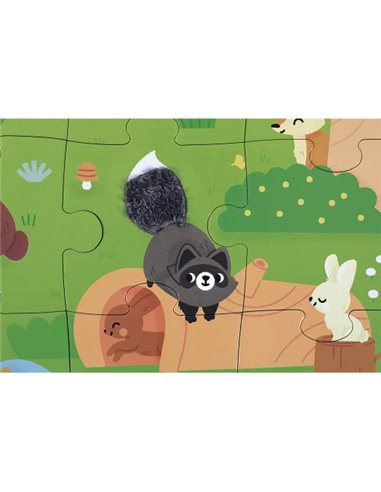 Puzzle Tactile 'La Forêt' 20 pièces - Janod