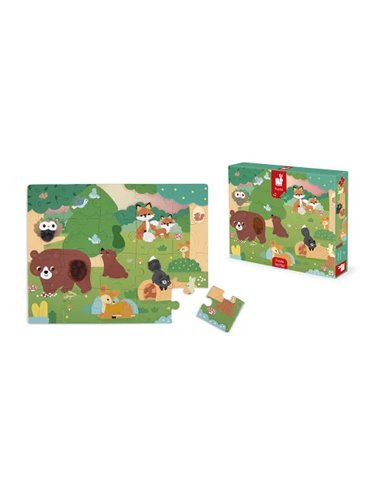 Puzzle Tactile 'La Forêt' 20 pièces - Janod