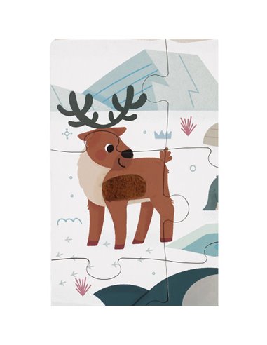 Puzzle Tactile 'Animaux Polaires' 20 pièces - Janod
